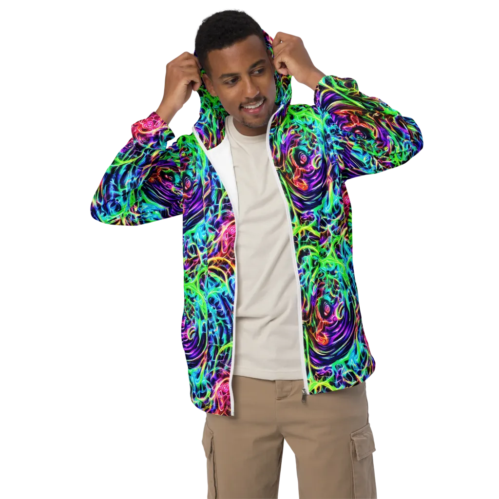 Electric Wilds on Men's Windbreaker — Front