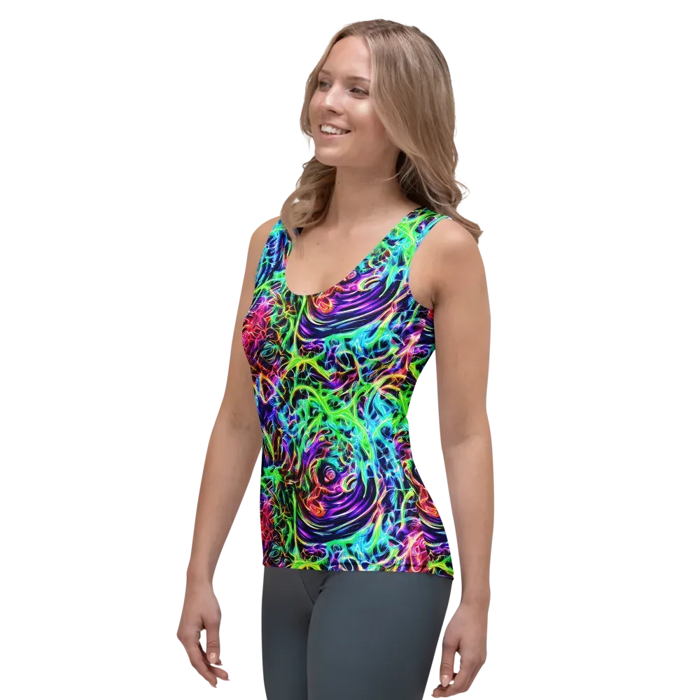 Electric Wilds on Women's Tank Top — Left Front