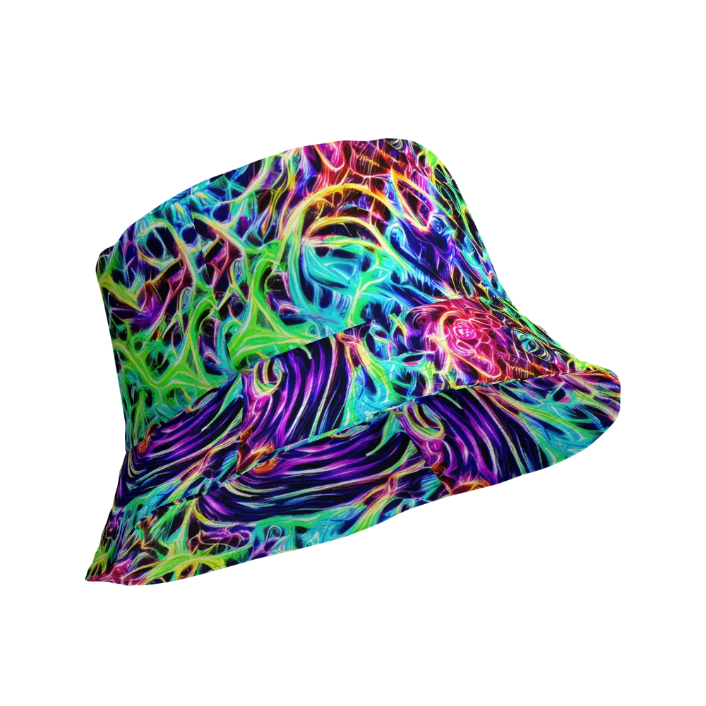 Electric Wilds on Reversible Bucket Hat — Product details Outside