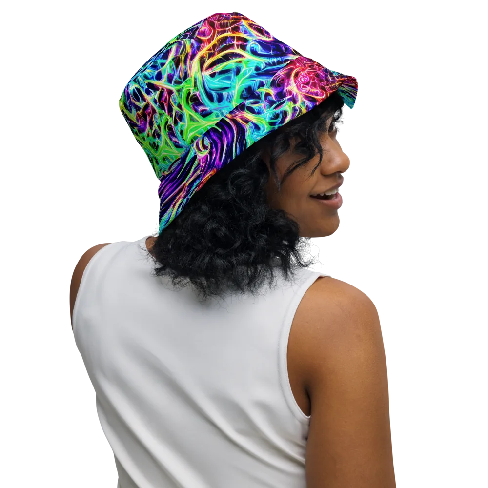 Electric Wilds on Reversible Bucket Hat — Right Outside