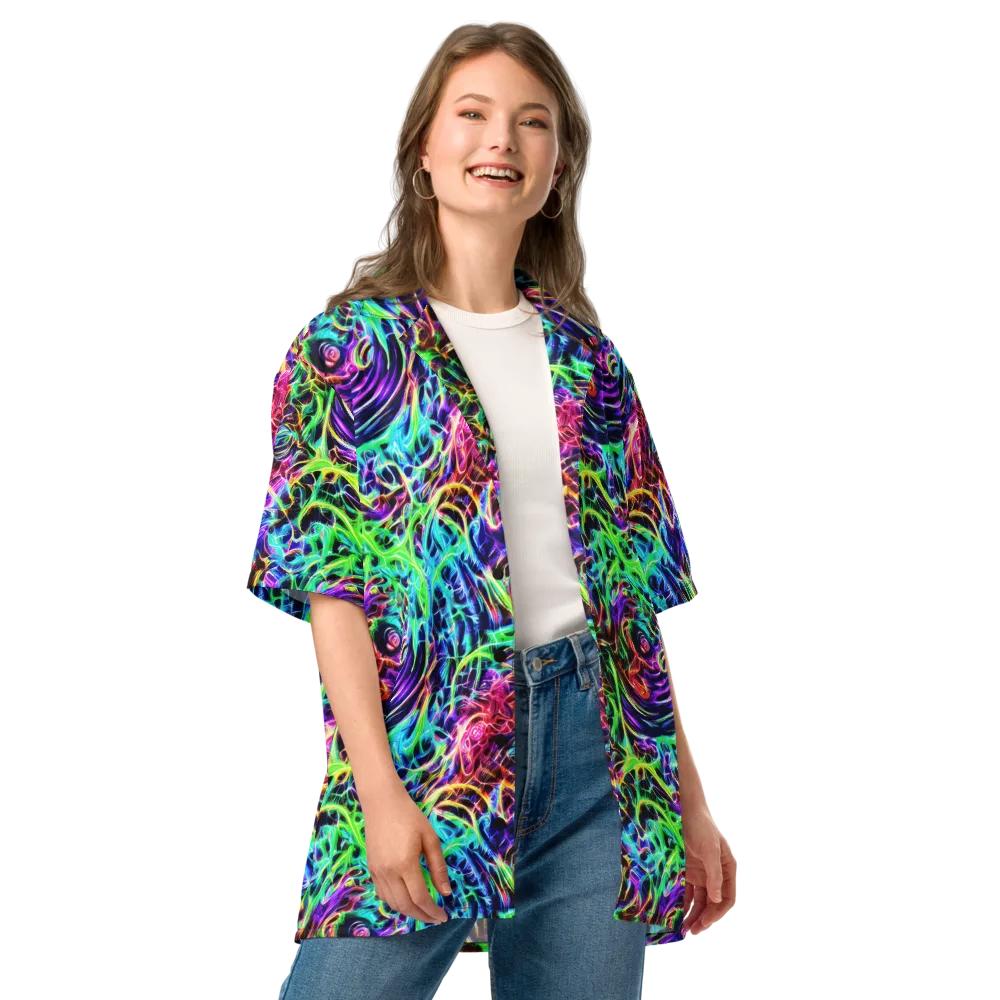 Electric Wilds on Button Shirt — Front