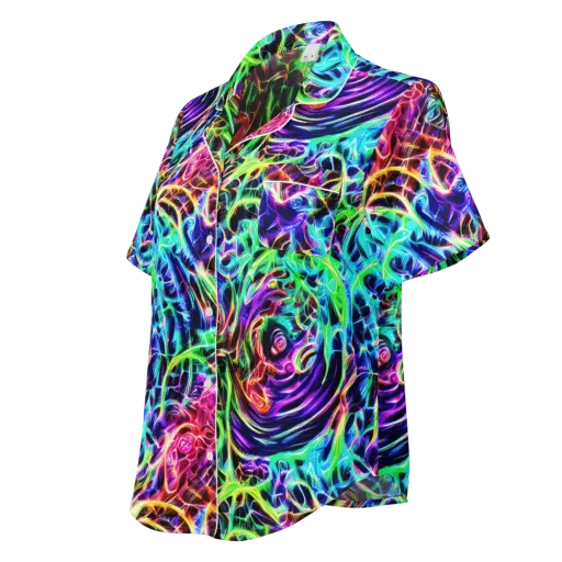 Electric Wilds on a Women's Short Sleeve Pajama Top