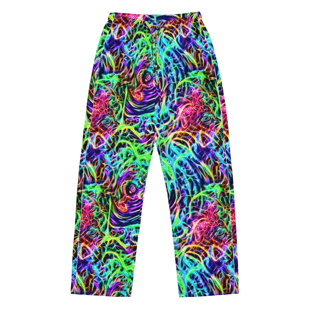Electric Wilds on Women's Pajama Pants — Front