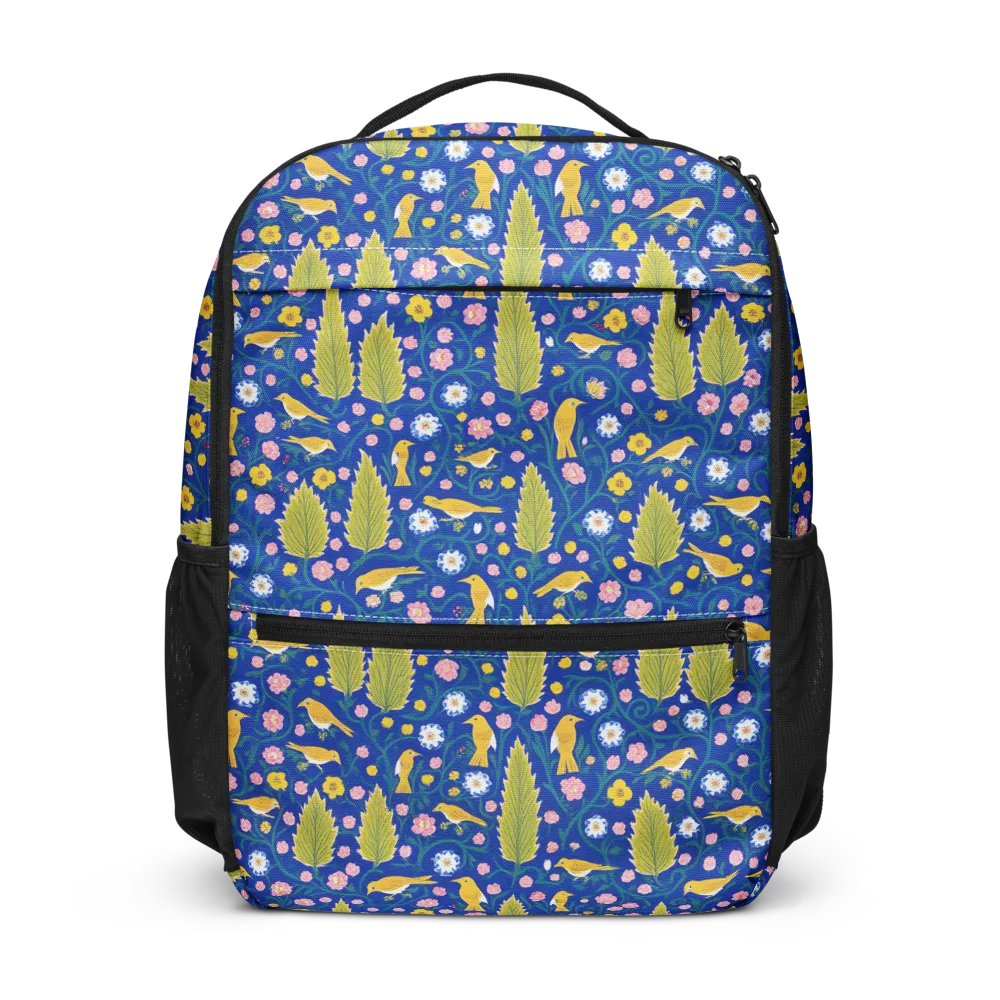 Golden Garden Flight on Utility Backpack — Front