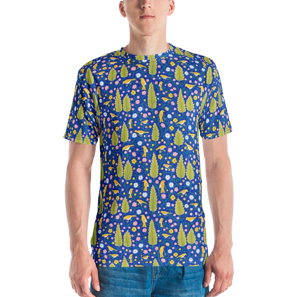 Golden Garden Flight on Men's Crew Neck T-Shirt — Front