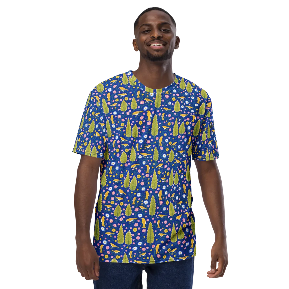 Golden Garden Flight on Men's Crew Neck T-Shirt — Front