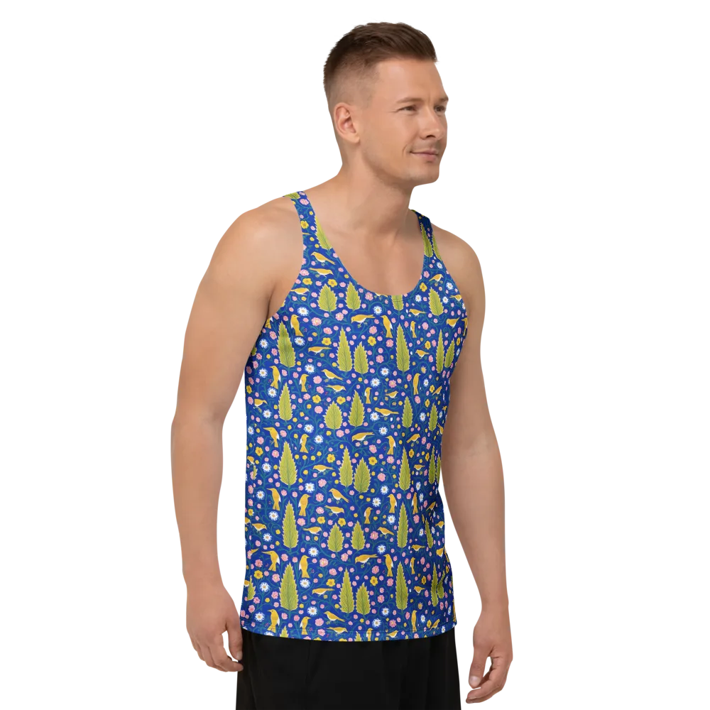 Golden Garden Flight on Men's Tank Top — Right Front