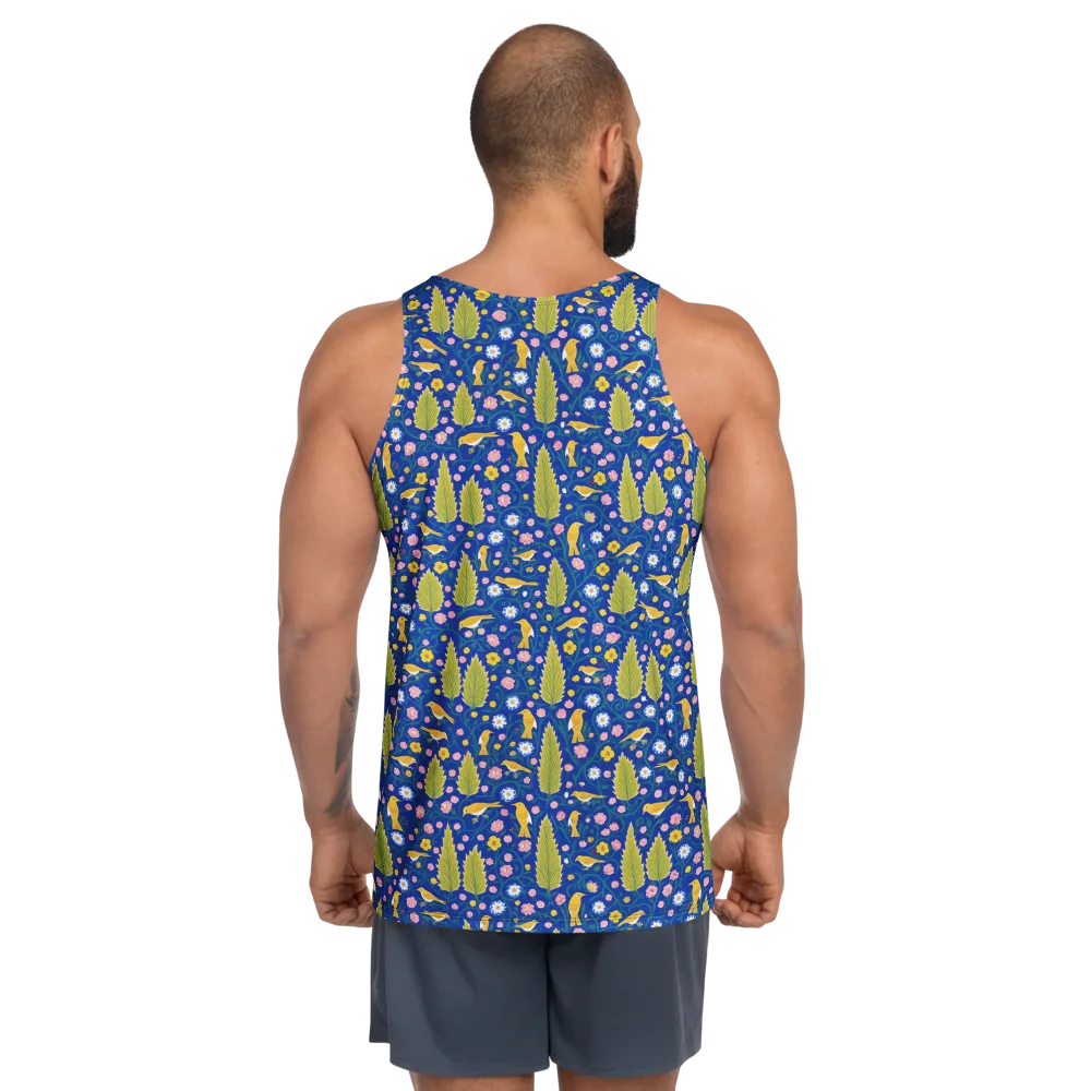 Golden Garden Flight on Men's Tank Top — Back