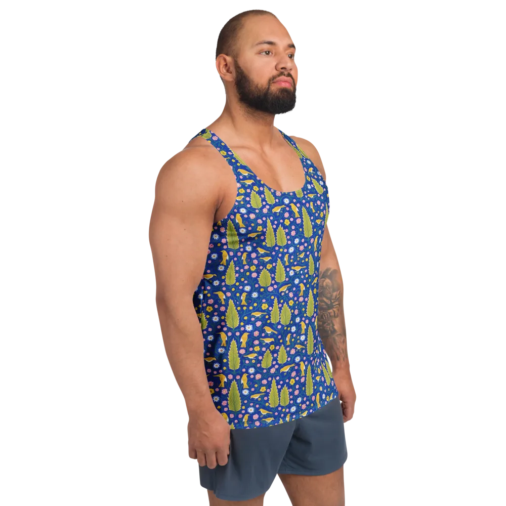 Golden Garden Flight on Men's Tank Top — Right Front