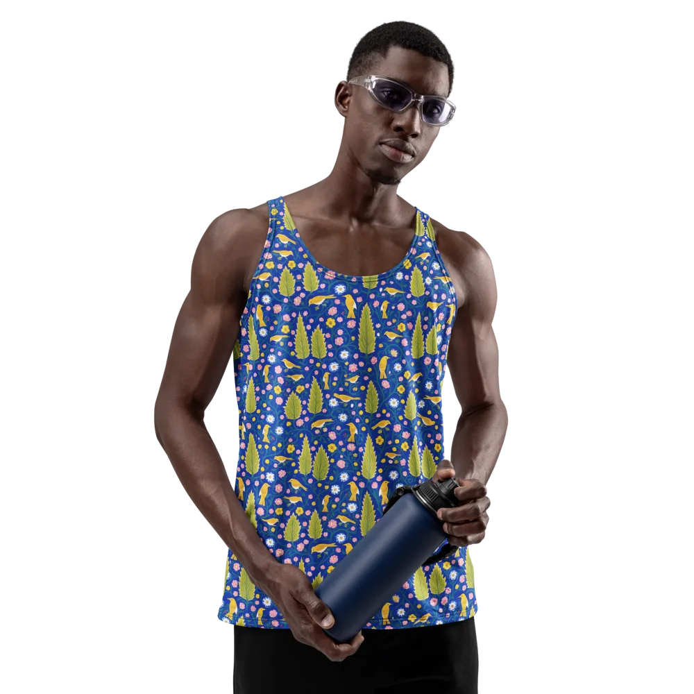 Golden Garden Flight on Men's Tank Top — Front