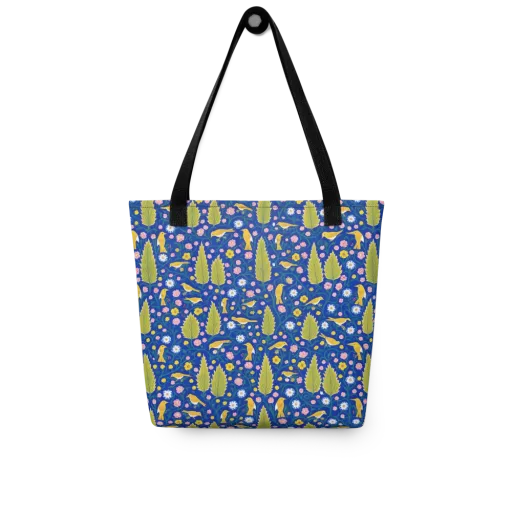 Golden Garden Flight on a Tote Bag