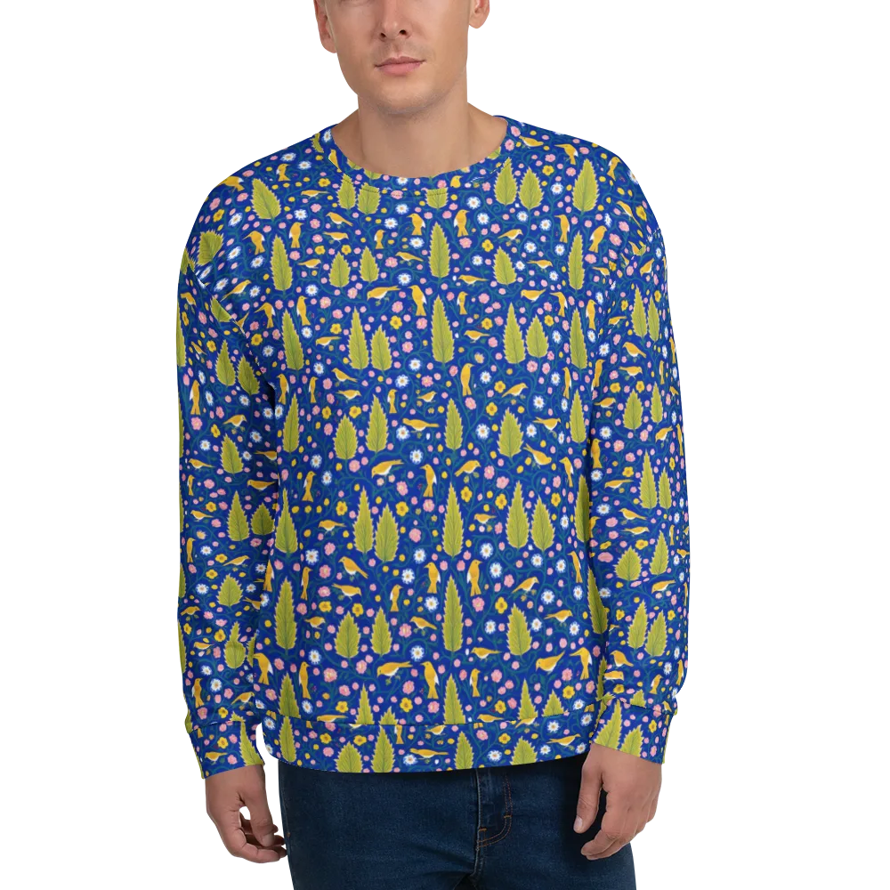 Golden Garden Flight on Sweatshirt — Front