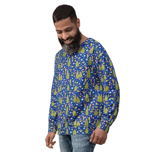 Golden Garden Flight on a Sweatshirt