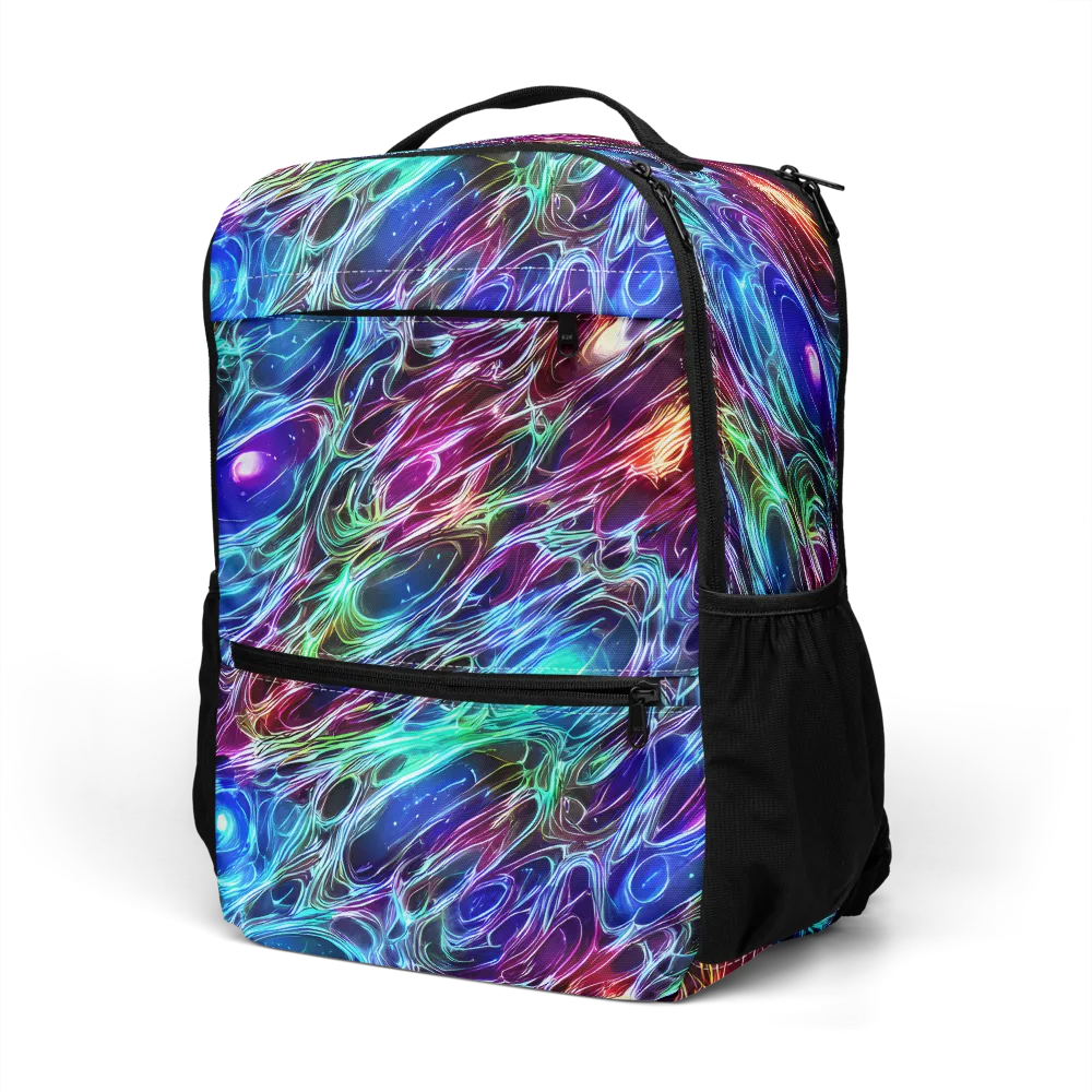 Electric Tides on Utility Backpack — Left Front