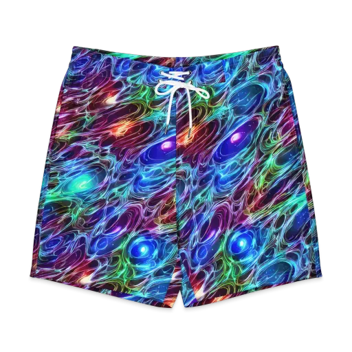 Electric Tides on a Men's Board Shorts