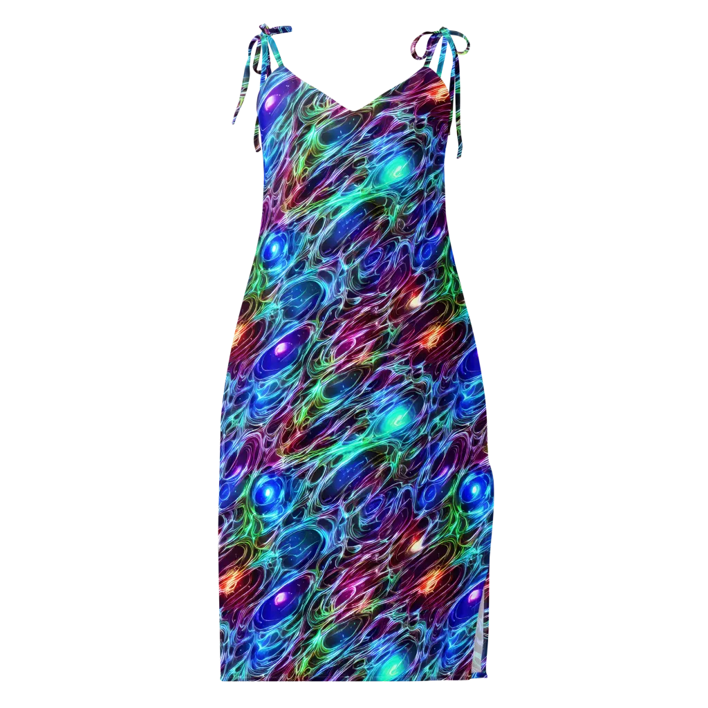 Electric Tides on Slip Dress — Front