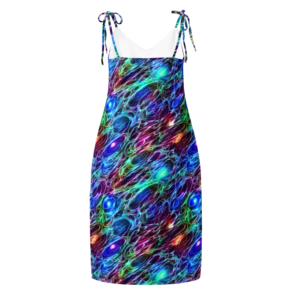 Electric Tides on Slip Dress — Back