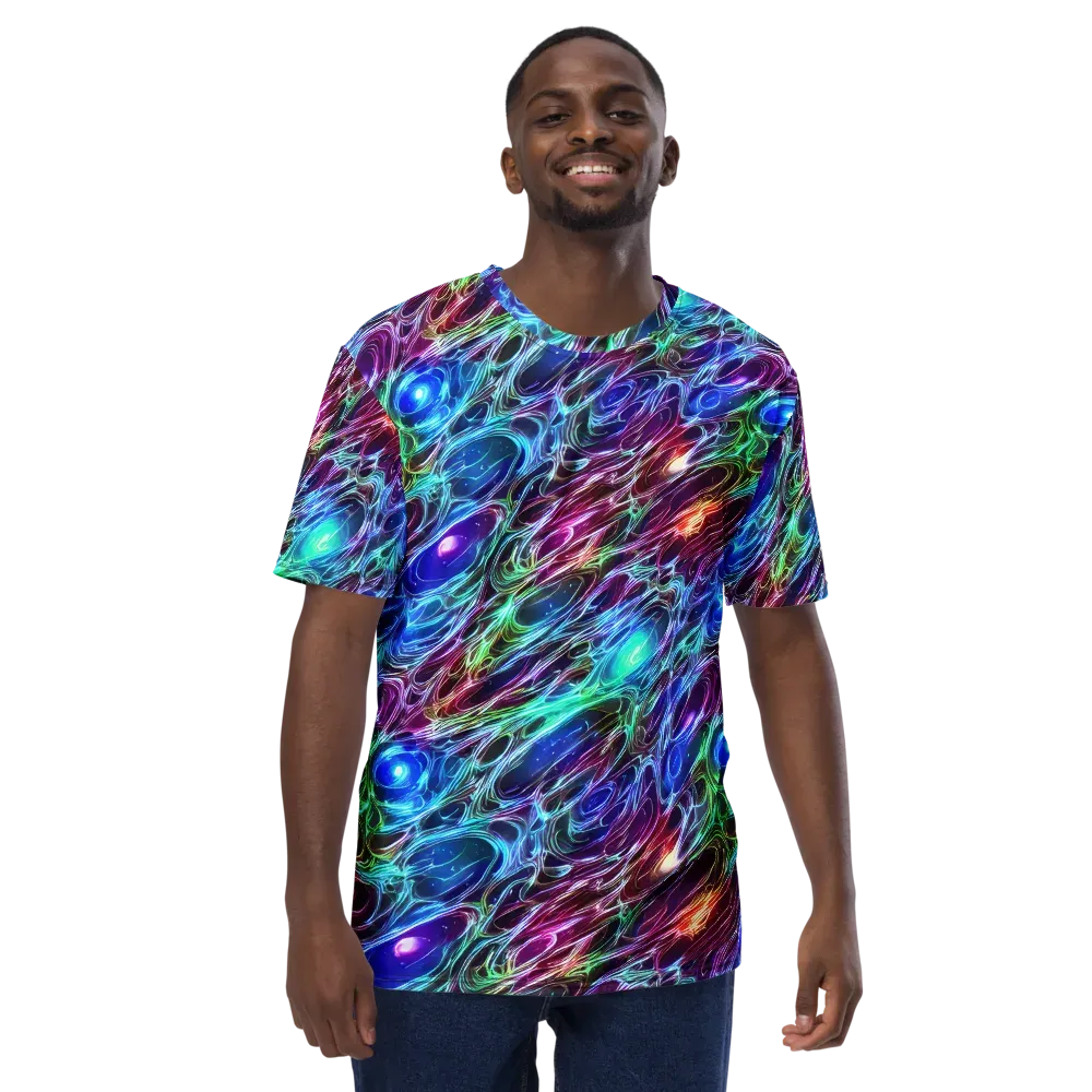Electric Tides on Men's Crew Neck T-Shirt — Front