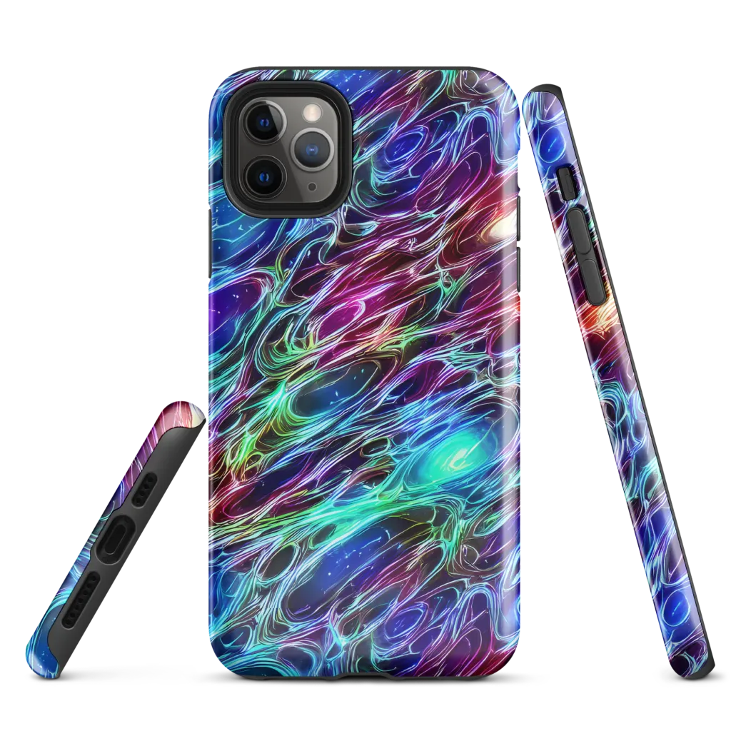 Electric Tides on Tough Case for iPhone® — Front