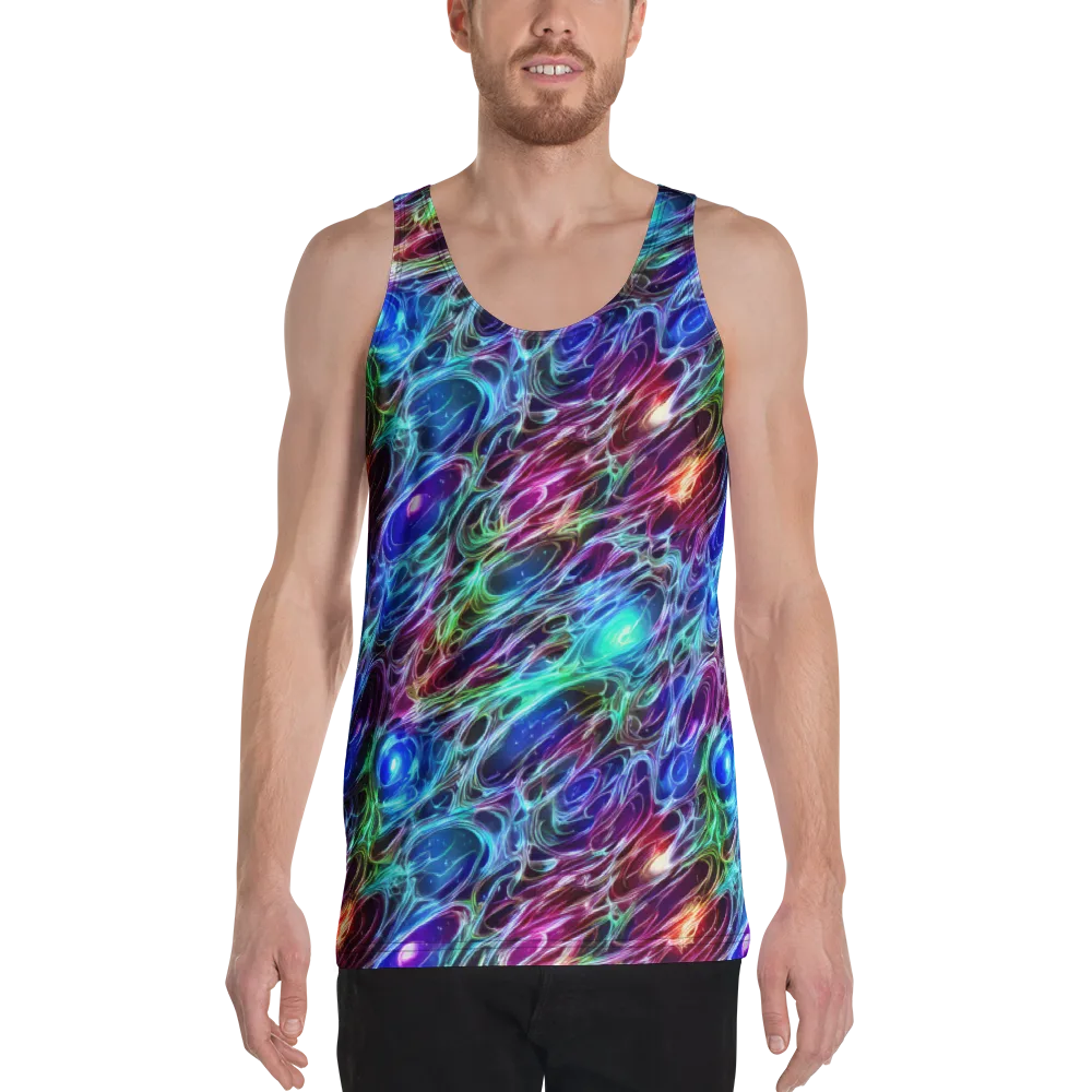Electric Tides on Men's Tank Top — Front