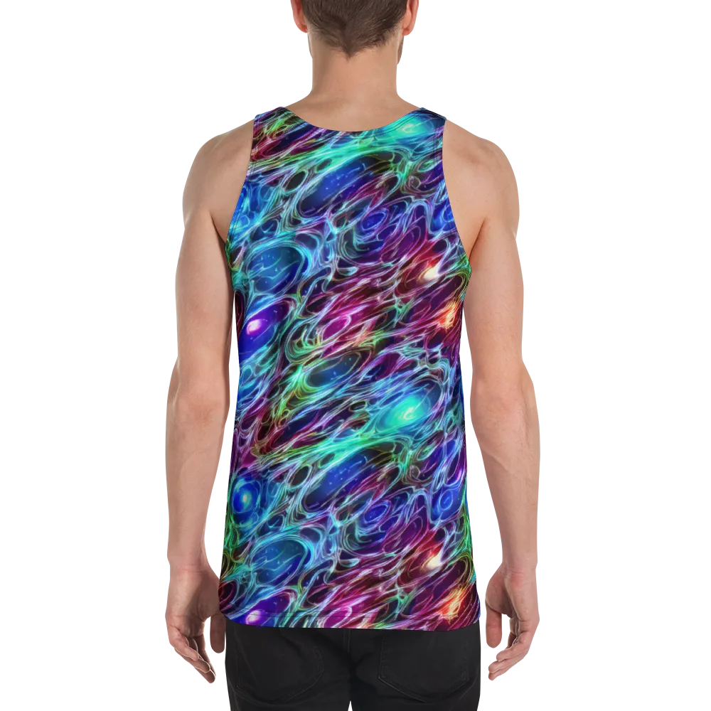 Electric Tides on Men's Tank Top — Back
