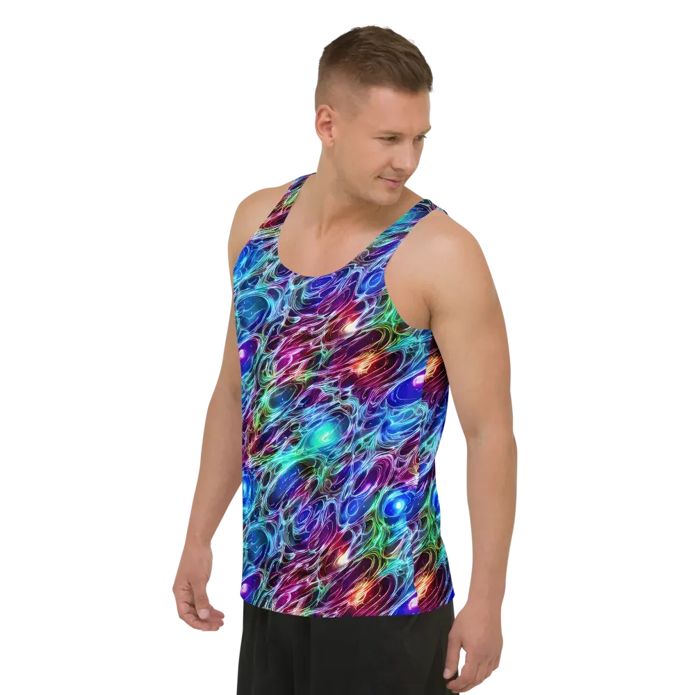 Electric Tides on Men's Tank Top — Left Front
