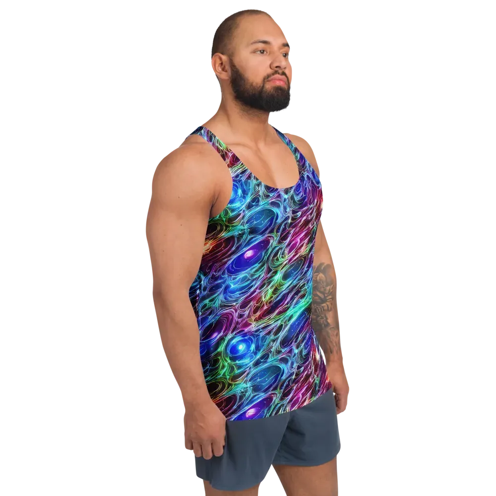 Electric Tides on Men's Tank Top — Right Front