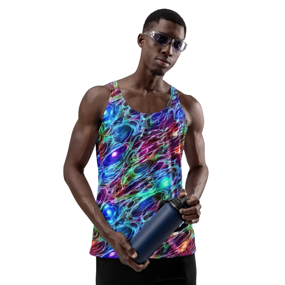 Electric Tides on Men's Tank Top — Front