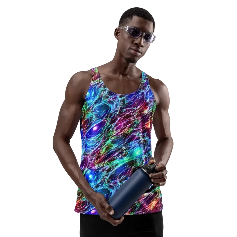 Electric Tides on Men's Tank Top — Front