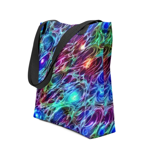 Electric Tides on a Tote Bag