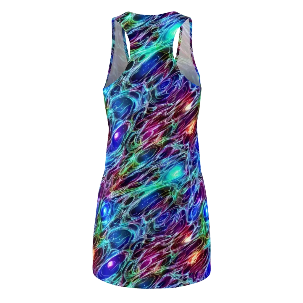 Electric Tides on Racerback Dress — Back