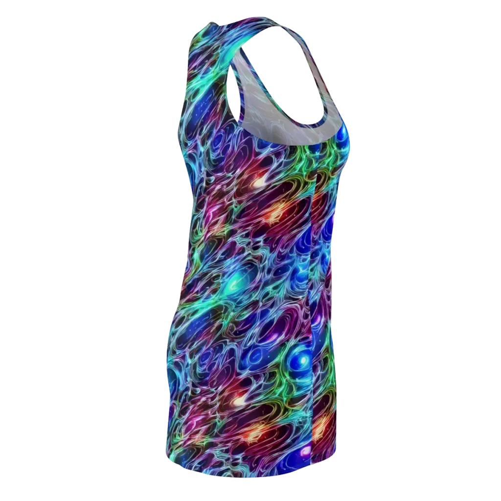 Electric Tides on Racerback Dress — Back Side
