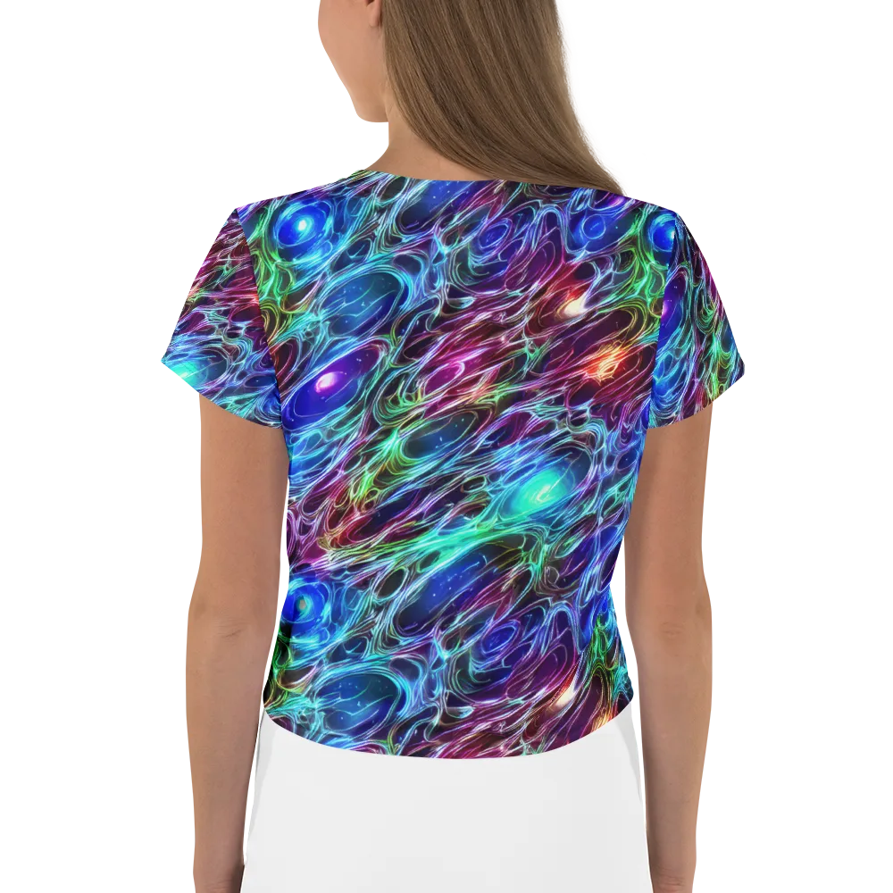 Electric Tides on Crop Tee — Back