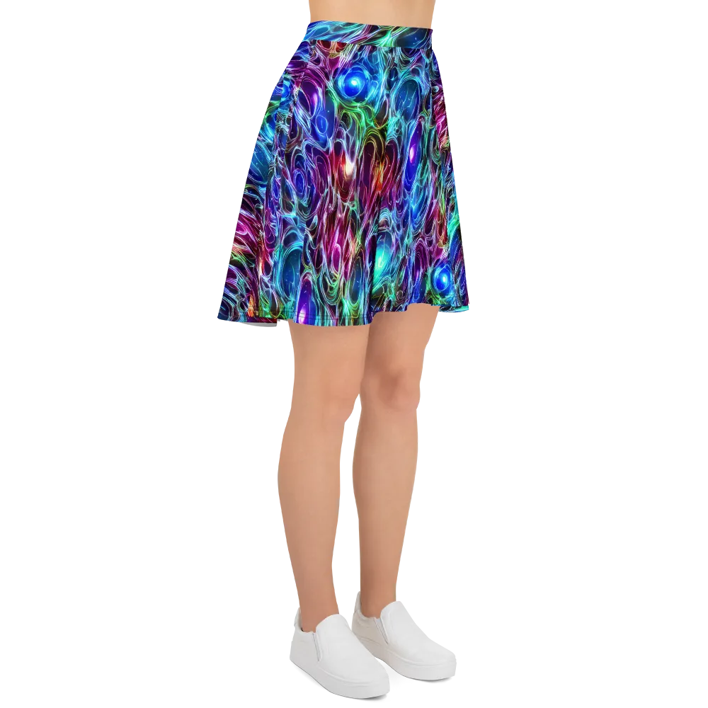 Electric Tides on Skater Skirt — Right