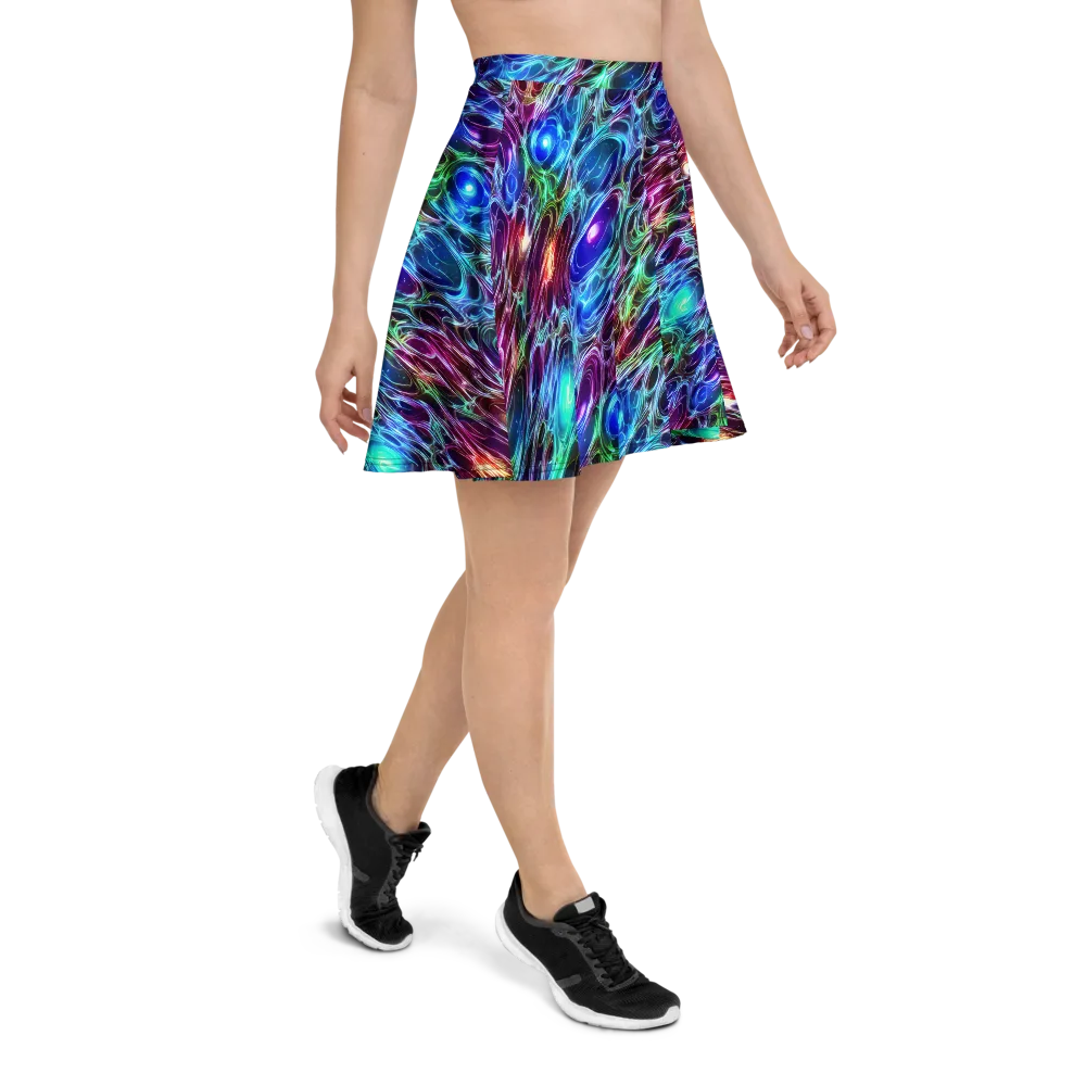 Electric Tides on Skater Skirt — Right