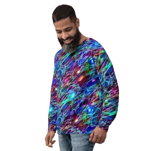 Electric Tides on a Sweatshirt