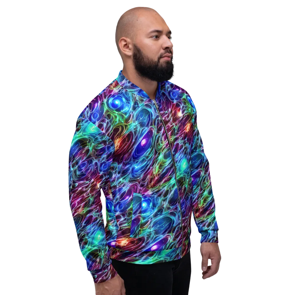 Electric Tides on Bomber Jacket — Right
