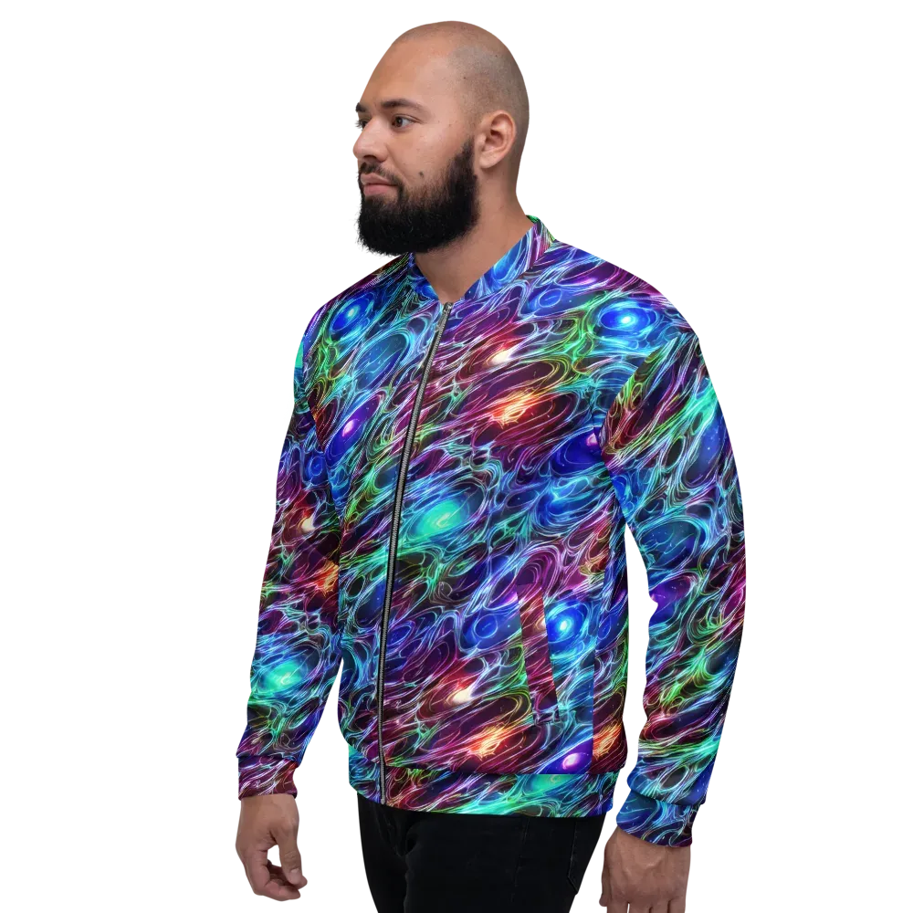 Electric Tides on Bomber Jacket — Left