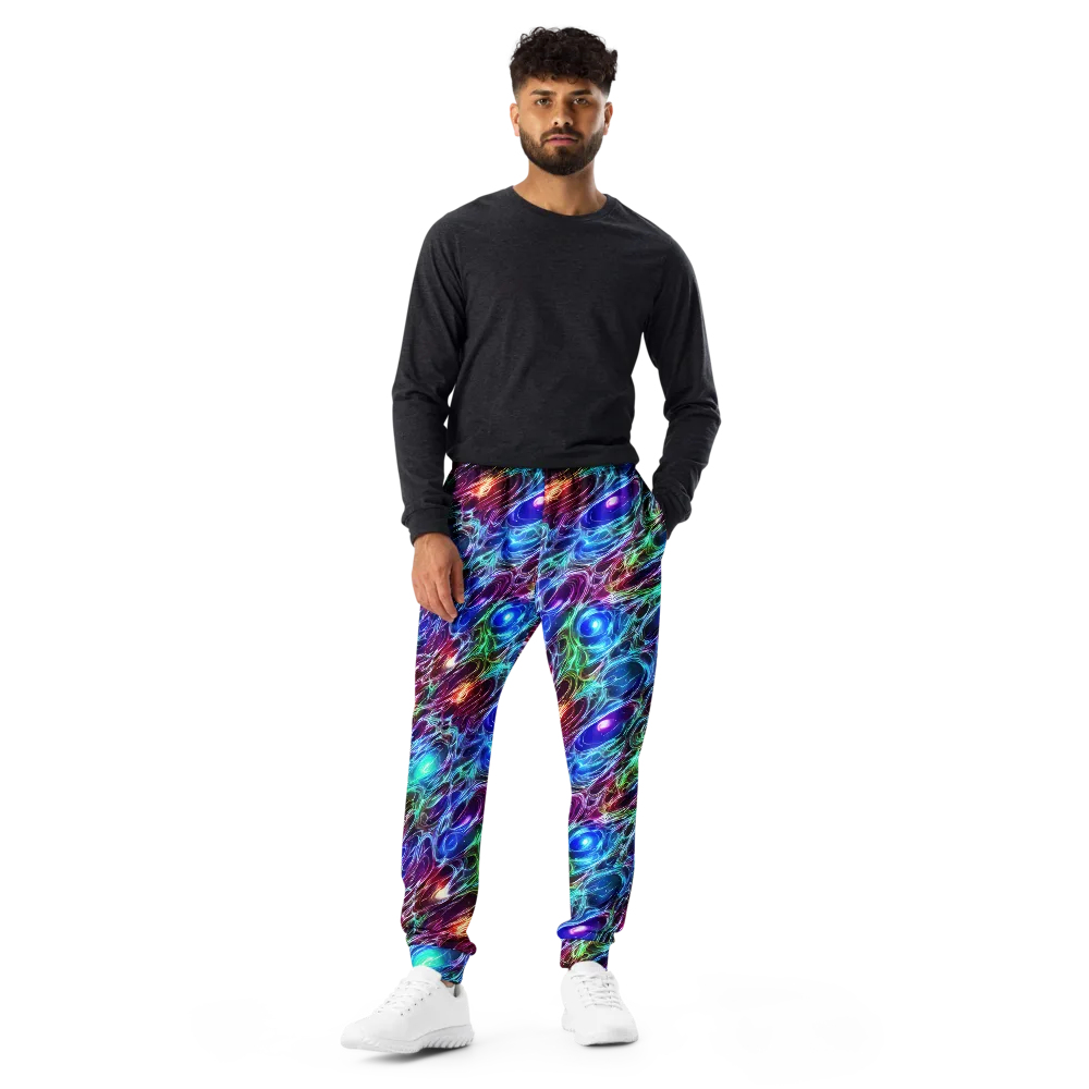 Electric Tides on Men's Joggers — Front