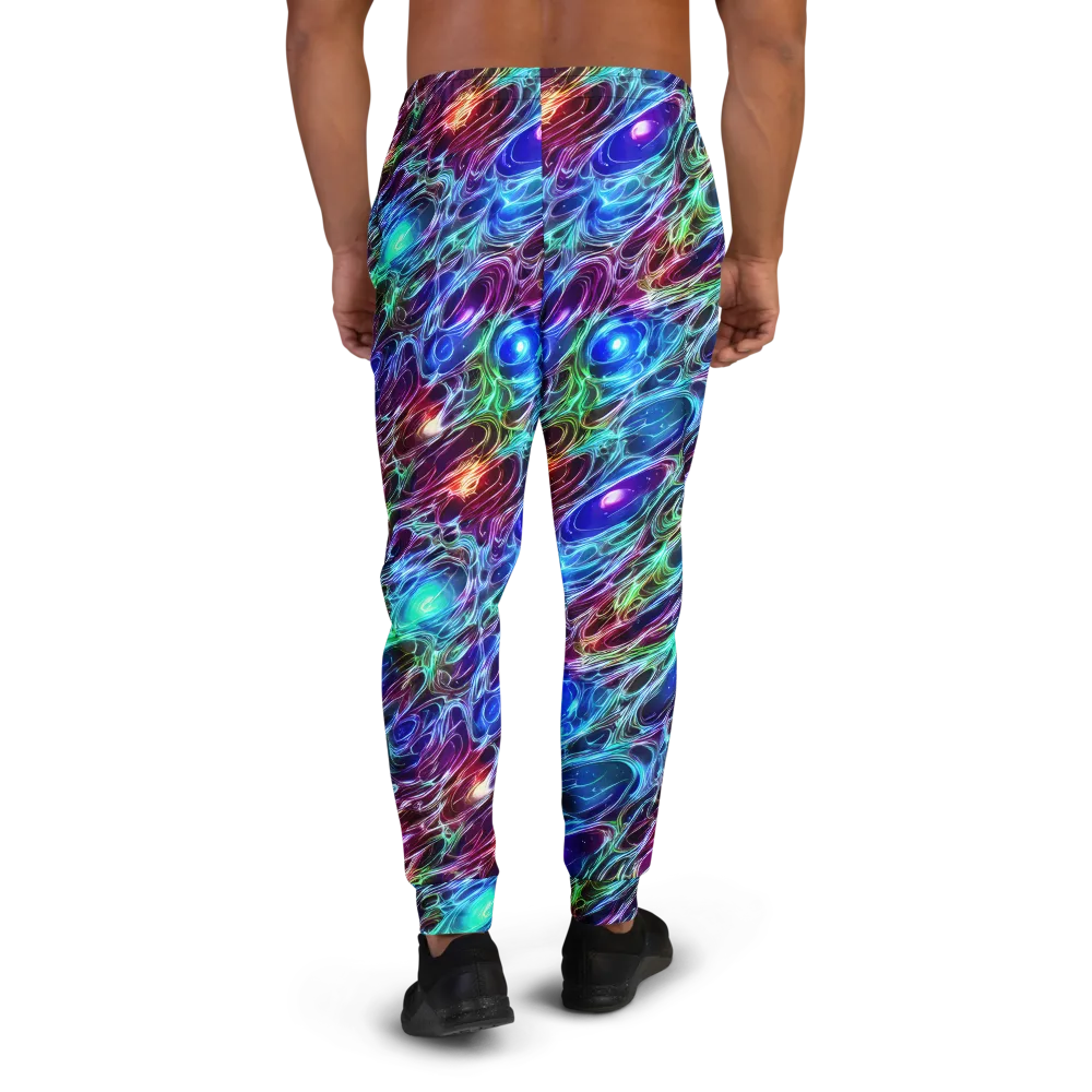 Electric Tides on Men's Joggers — Back