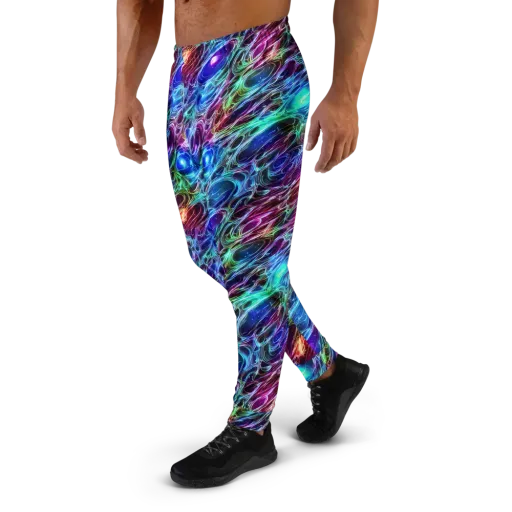 Electric Tides on a Men's Joggers