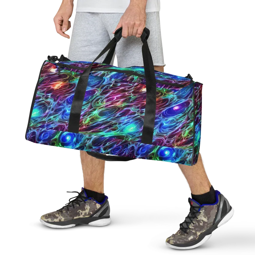 Electric Tides on Duffle Bag — Front