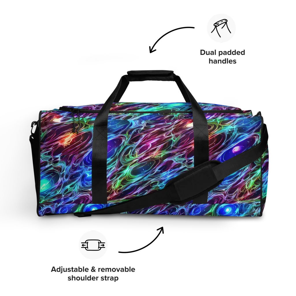 Electric Tides on Duffle Bag — Front