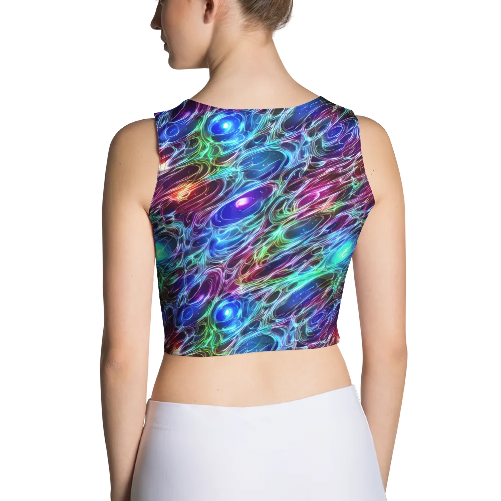 Electric Tides on Crop Top — Back