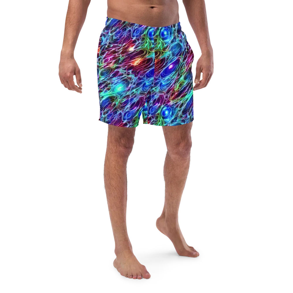 Electric Tides on Swim Trunks — Front