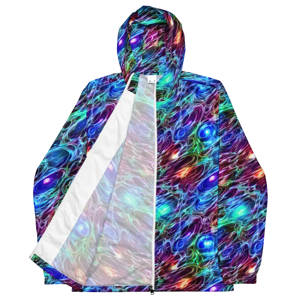 Electric Tides on Men's Windbreaker — Front