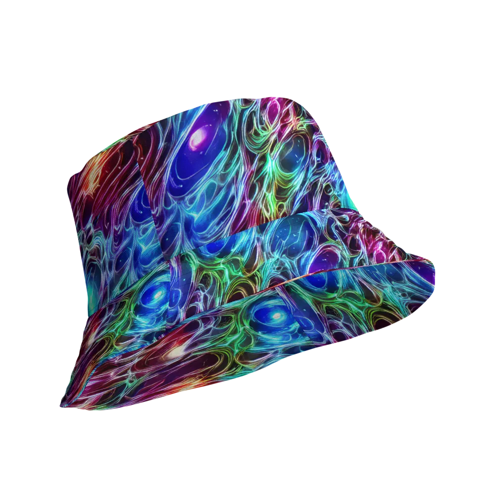 Electric Tides on Reversible Bucket Hat — Product details Outside