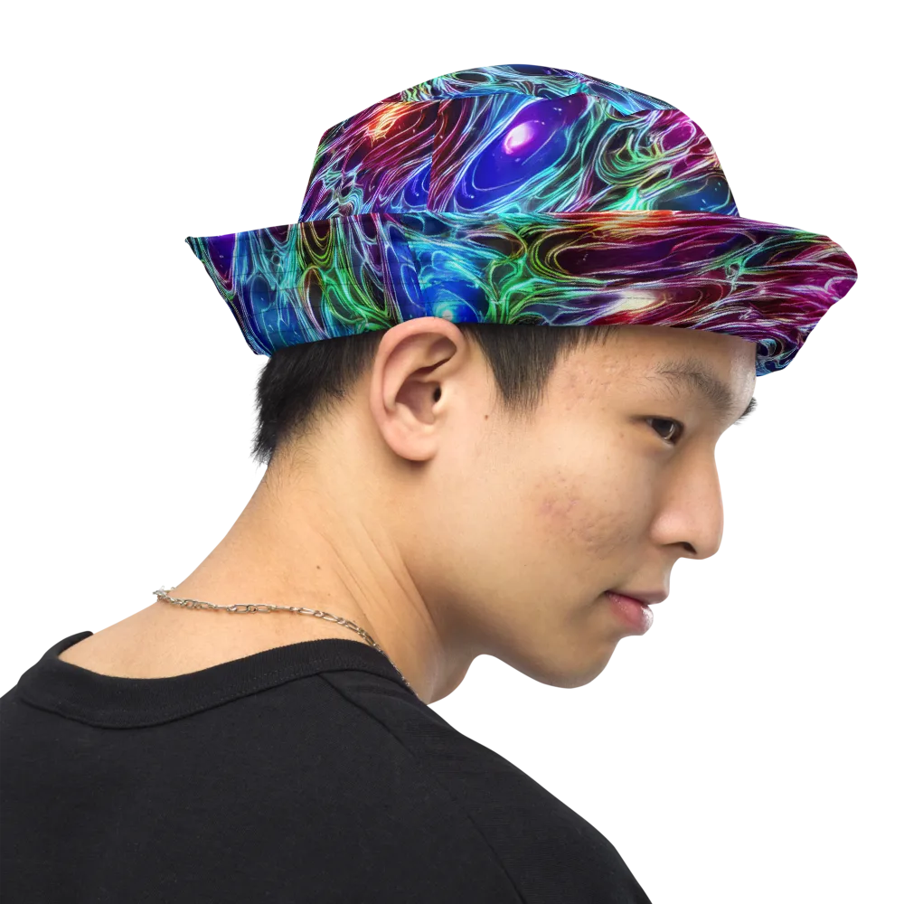 Electric Tides on Reversible Bucket Hat — Right Outside
