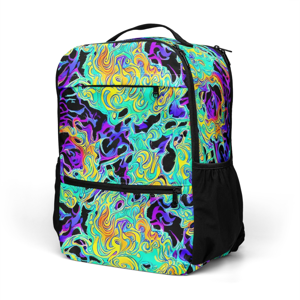 Electric Tidalwave on Utility Backpack — Left Front