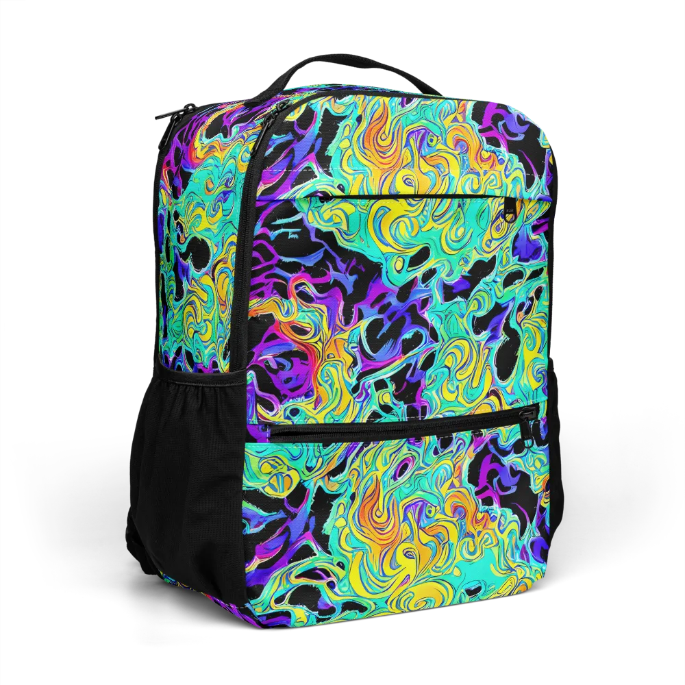Electric Tidalwave on Utility Backpack — Right Front